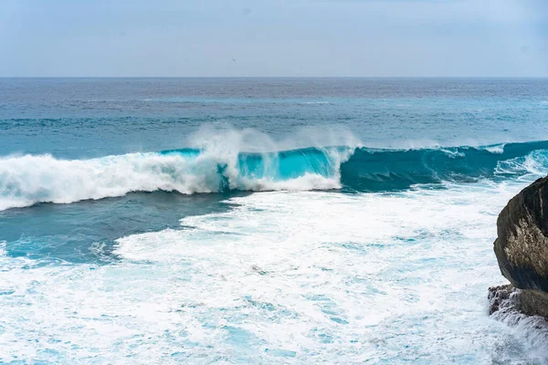 Φυσικό Φόντο Κύματα Στον Ωκεανό — Φωτογραφία Αρχείου