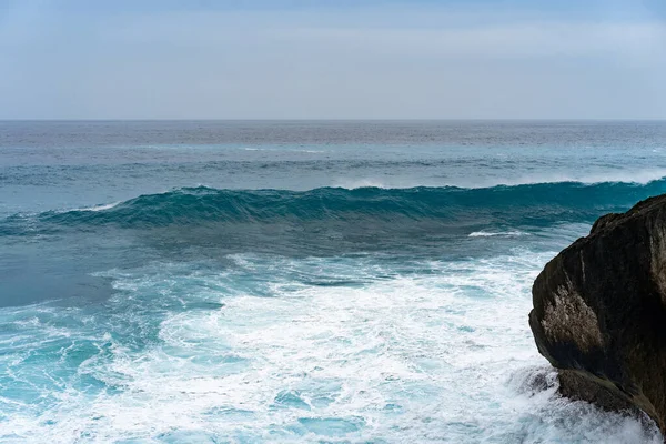 Naturalne Tło Fale Oceanie — Zdjęcie stockowe