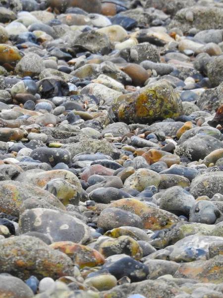 Steine Strand Nahsicht — Stockfoto