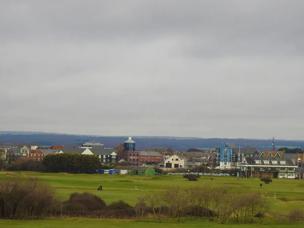 Uma Vista Distância Cidade Littlehampton — Fotografia de Stock