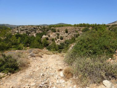 Kuru iklimde geniş bir alan manzarası