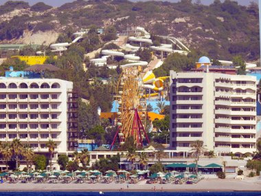 Rodos 'un turistik bölgelerine bakış