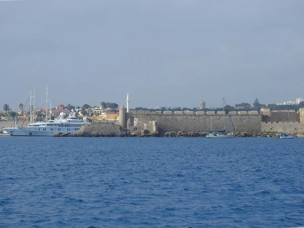 Widok Morza Miasta Fortyfikacjami — Zdjęcie stockowe