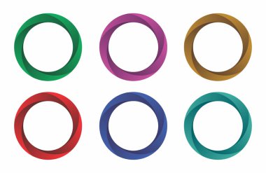 farklı renklerde çember şekli