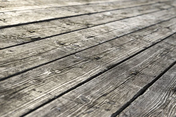 Weathered Gray Wooden Floorboards Background Photo — Fotografia de Stock