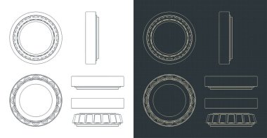 Yönlendirme planlarının biçimlendirilmiş vektör çizimi