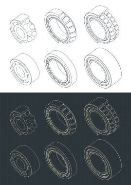 Yönlerin izometrik planlarının biçimlendirilmiş vektör illüstrasyonu Kısmi görünüm