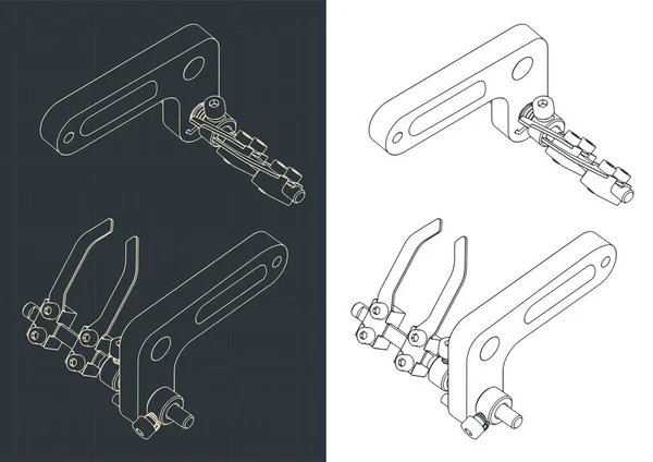 Ilustraciones Vectoriales Estilizadas Plano Isométrico Flecha Tiro Con Arco Descansa — Vector de stock