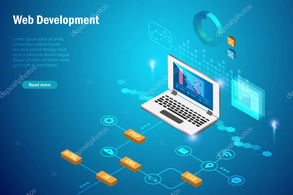 Web Development Concept Software 515095384 - WDRFree Vector illustration of Web Development Concept Software 515095384