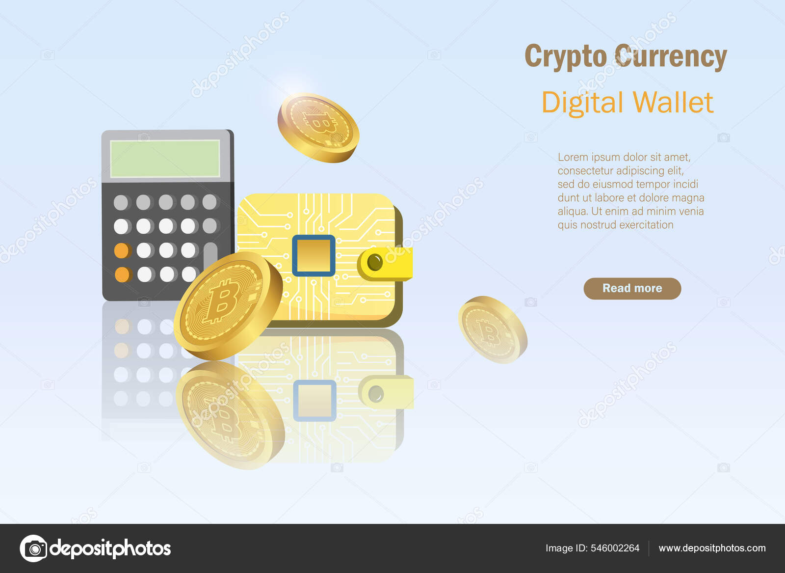 Digital Plånbok Bitcoin Krypto Valuta Och Miniräknare Crypto Digitala  Pengar — stockvektor av ©kate3155 546002264