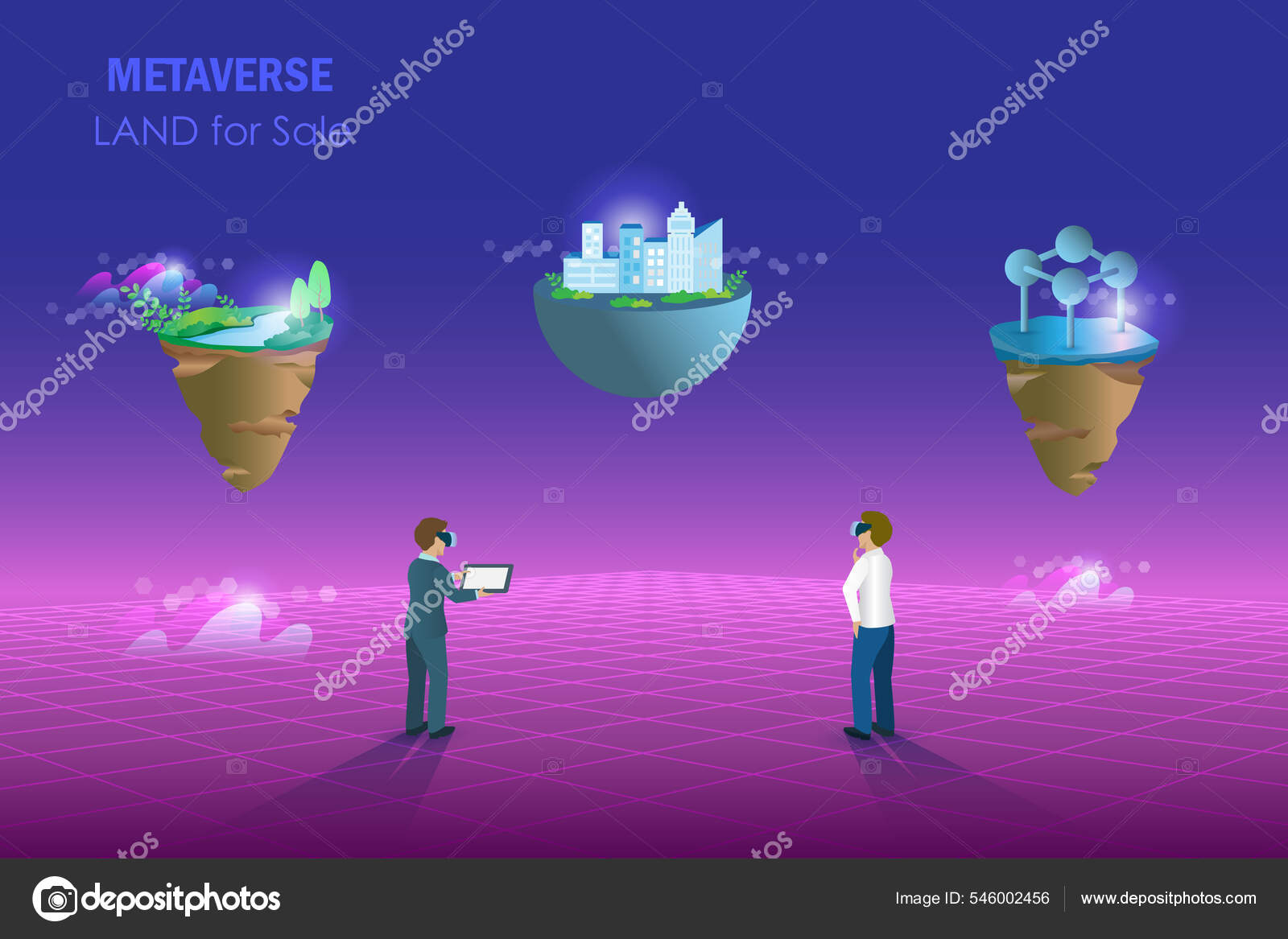 Metaverse Land Sale Digital Real Estate Property Investment Technology