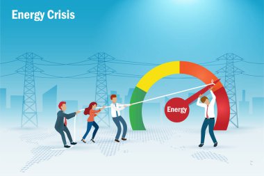 Enerji krizi, elektrik ve emtia arzı yüksek fiyata. İnsanlar halatı düşük enerji seviyesine, yüksek risk seviyesinden elektrik kulesine ve hat arkaplanına çekiyor.  