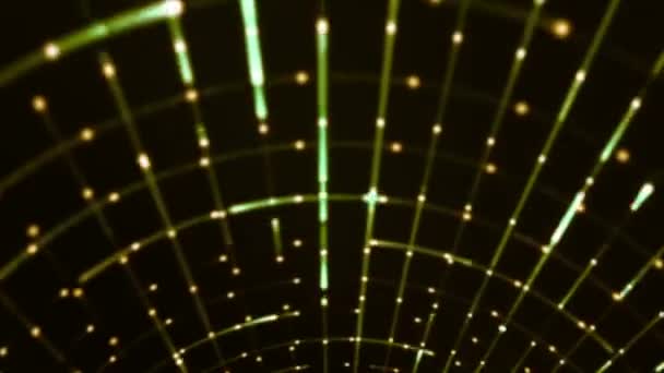 Laser Waving Futuristic Motion Background Wih Abstract Particle Animation — Vídeo de Stock