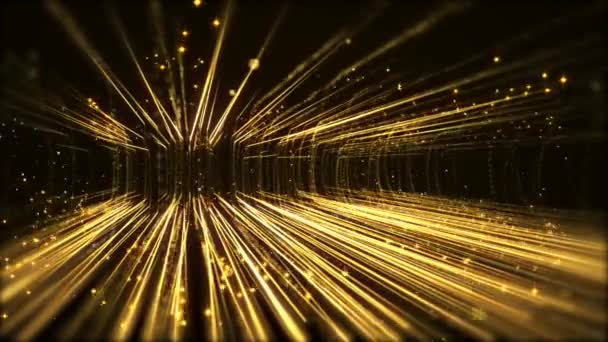 Laser Viftande Futuristiska Rörelse Bakgrund Med Abstrakt Partikel Animation — Stockvideo