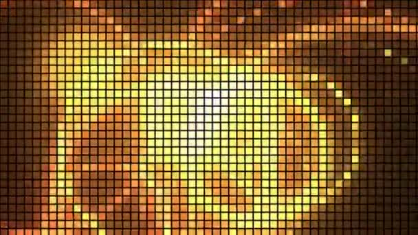 Лазерне Хвилювання Футуристичний Рух Фону Wih Абстрактна Анімація Частинок — стокове відео