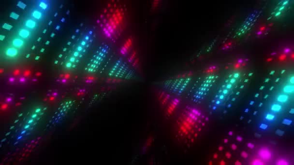 Laser Waving Futuristic Motion Background Wih Abstract Particle Animation — Stockvideo