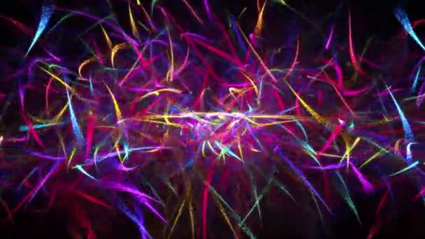 Laser Golvende Futuristische Beweging Achtergrond Met Abstracte Deeltjesanimatie — Stockvideo