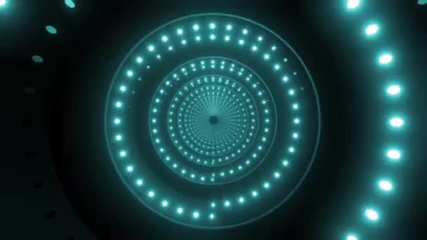 レーザーは未来的な3D運動の背景を抽象的な粒子アニメーションで振って — ストック動画
