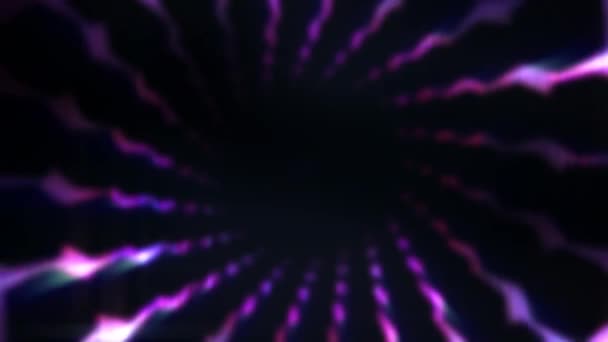 Laser Ondulante Futuristico Movimento Sfondo Wih Astratto Particella Animazione — Video Stock