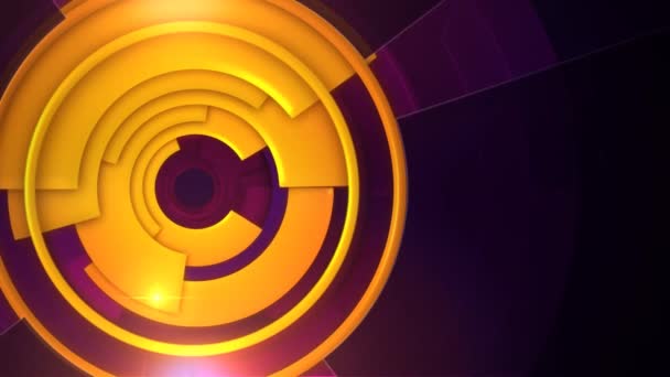 Abstract Pulsing Ring Motion Graphic Element Perfect Background Logo Placement — Stok video