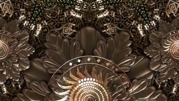 Piękne Gradient Ruchome Abstrakcyjne Fraktalne Tekstury Wielokolorowe Tło — Wideo stockowe