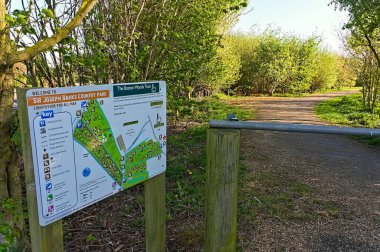 Westgate orman girişi Sir Joseph Banks Country Park Nr. Wyberton Boston Lincoln Kasabası