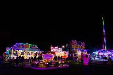 Boston Lincs 'deki Mayfair Panayırı' ndaki panayır manzarası.