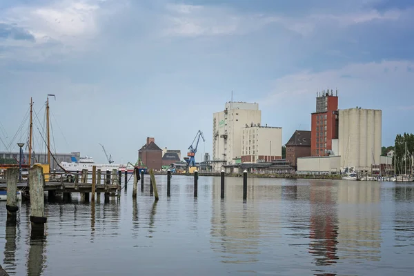 Flensburg Germany July 2022 Industrial City Port Large Hage Building — Foto Stock