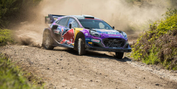 Gontim, Portugal - 01 May 2022: Craig BREEN (IRL), Paul Nagle (IRL), M-SPORT FORD WORLD RALLY TEAM, Ford Puma Rally1, action during a test day for WRC Portugal 2022
