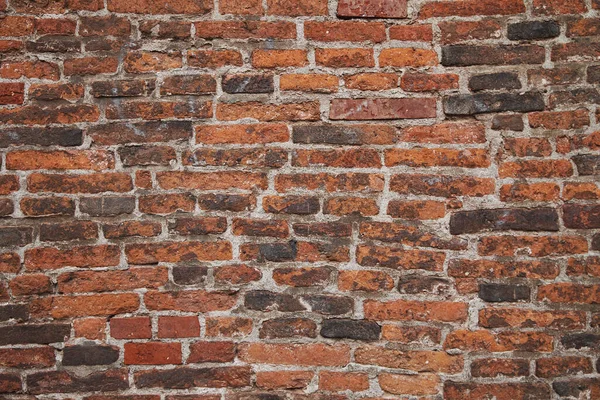 Zbliżenie Brązowej Cegły Stary Mur Abstrakcyjne Tło — Zdjęcie stockowe