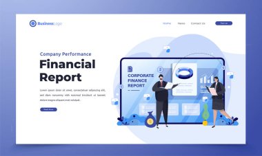 Finansal rapor illüstrasyon kavramı hakkında kurumsal performans sunumu