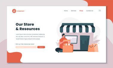 Mağazamız ya da kaynak sayfamız web sitesi ya da iniş sayfası tasarımı
