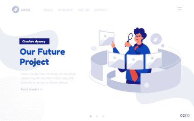 Web sitesi ya da iniş sayfası için gelecek proje konseptimiz