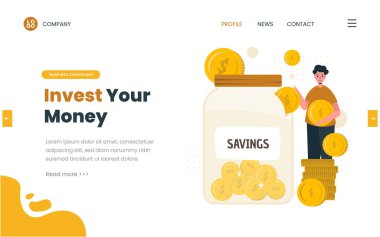 Saving money investment concept