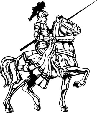 Bow Black and White Vector Illustration vector