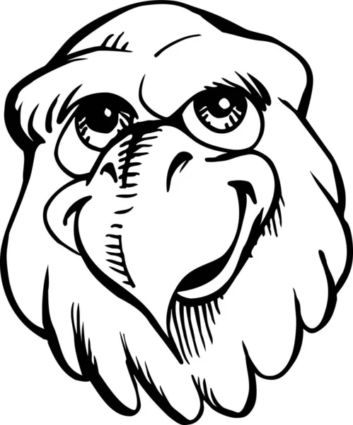 Casual Eagle Mascot Ilustración — Archivo Imágenes Vectoriales