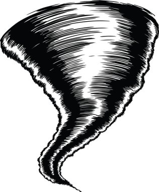 Tornado Huni Vektör İllüstrasyonu