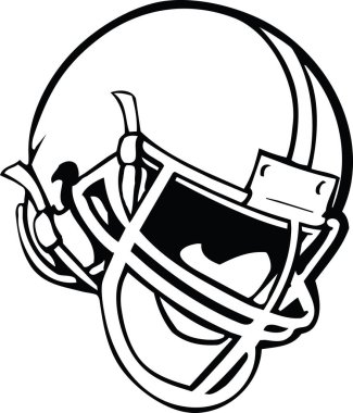 Futbol kask vektör çizim