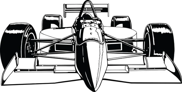 Indy Race Samochód Wektor Ilustracji — Wektor stockowy