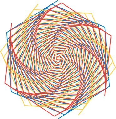 Spiral Hex Vektör Arkaplanı