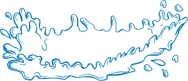 Splashing Liquid Vector Achtergrond — Stockvector