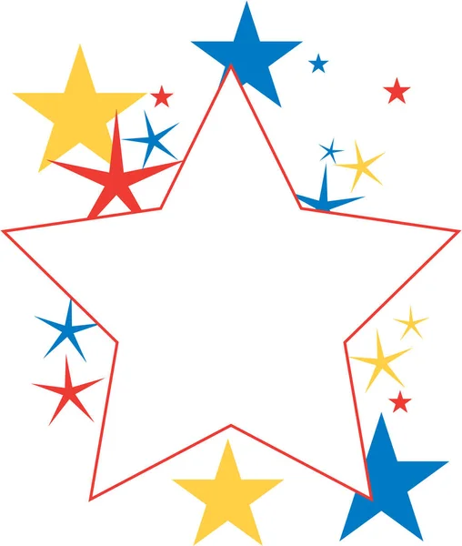 Star Shapes Vector Background — Stock Vector