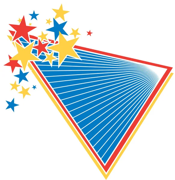 Star Perspective Vector Bakgrund — Stock vektor