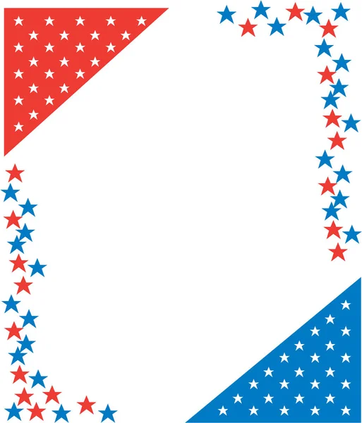 Red White Blue Stars Vektor Háttér — Stock Vector