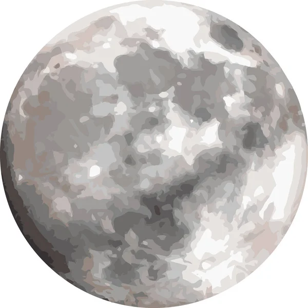 Illustration Vectorielle Pleine Lune — Image vectorielle