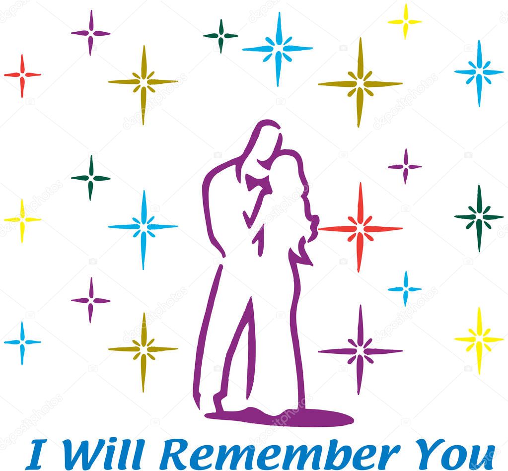 Prom I Will Remember You Vector Illustration