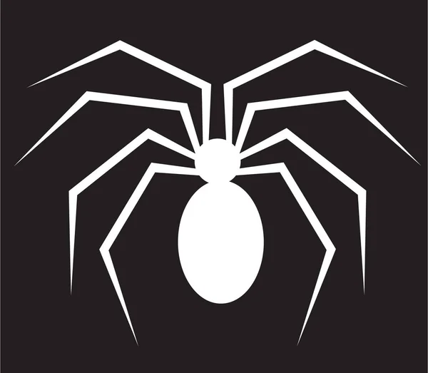 Αράχνη Ασπρόμαυρη Διανυσματική Απεικόνιση — Διανυσματικό Αρχείο