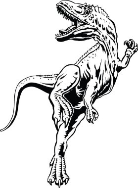 Tyrannosaurus rex vektör çizimi
