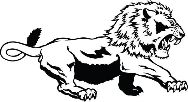 Εικονογράφηση Διανύσματος Σκίαση Λιονταριού — Διανυσματικό Αρχείο
