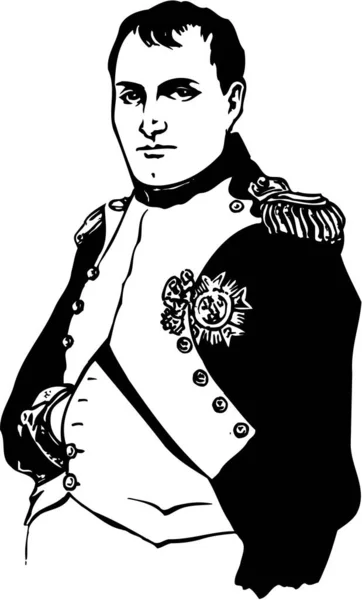 Napoleon Bonaparte Vector Illustratie — Stockvector